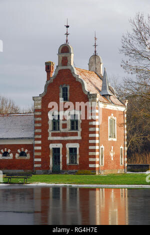 Dutch House ('Hollandi ház") im Park von Schloss Festetics in Dég, Fejér County, West Transdanubien, Ungarn, Europa. Stockfoto
