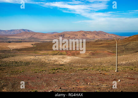 Die Landschaft von Fuerteventura, Kanarische Inseln Stockfoto