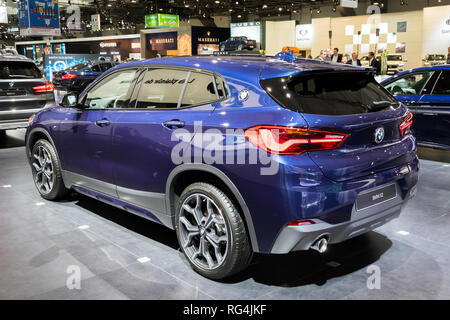 Brüssel - Jan 18, 2019: BMW X2 Auto präsentiert an der 97th Brüsseler Motor Show 2019 Autosalon. Stockfoto