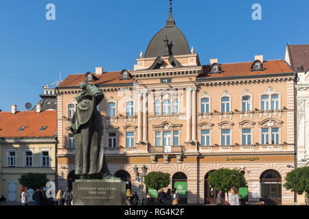 NOVI SAD, Vojvodina, Serbien - November 11, 2018: Gebäude im Zentrum der Stadt Novi Sad, Vojvodina, Serbien Stockfoto