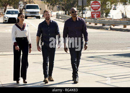 Nishi Munshi, Seann William Scott, Damon Wayans, 'Lethal Weapon' Saison 3. Foto: Fox Broadcasting Co./Hollywood Archiv (2019) Stockfoto