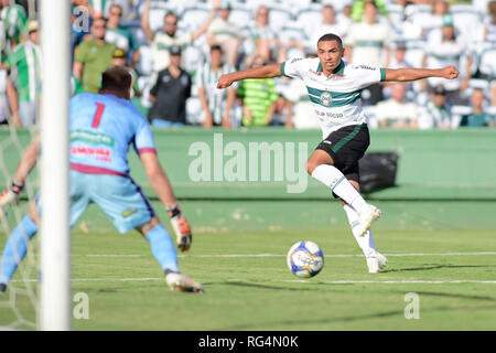 Curitiba, Brasilien. 27 Jan, 2019. Igor Jesus während Coritiba x Toledo. Gleiches gilt für die 3. Runde des Barcímio Sicupira Indiana Junior Cup des Campeonato Paraná 2019. Estádio Major Antonio Couto Pereira. Curitiba, PR. Credit: Reinaldo Reginato/FotoArena/Alamy leben Nachrichten Stockfoto