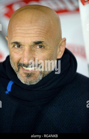 27. Januar 2019, Stadio Olimpico di Torino, Turin, Italien; Serie A Fußball, Torino gegen Inter Mailand; Luciano Spalletti der Trainer von Inter Stockfoto