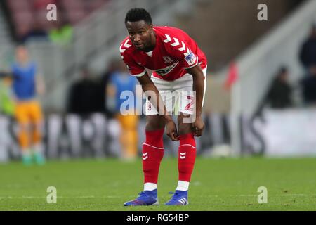 JOHN OBI MIKEL, MIDDLESBROUGH FC Middlesbrough FC V NEWPORT COUNTY FC, EMIRATES FA Cup 4. Runde, 2019 Stockfoto