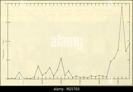 . Kalifornien Fisch und Wild. Fischerei - Kalifornien; Spiel und Spiel - Vögel - Kalifornien; Fische - Kalifornien; Tier Bevölkerungsgruppen; Pêches; Gibier; Poissons. 368 Kalifornien Fisch und Wild von squid Fänge, so gehen wir davon aus, dass viel von diesem Avas squid - möglicherweise über 100 Tonnen. Nach Wilcox (1907) die gleiche Fangmethoden mit wenig Veränderung durch 1904 fortbestanden. Der squid fangen in diesem Jahr rund 125 Tonnen. 1905 wurde die lampara Net, fähig zu werden, von 5 bis 20 Tonnen in einem einzigen Haul, wurde von der italienischen Fischer eingeführt. Mit diesem haushoch überlegenen Ausrüstung nahmen Sie komplette con Stockfoto