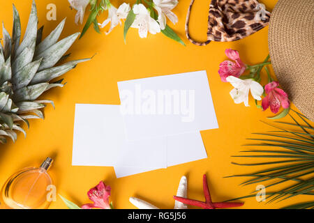 Sommer Hintergrund mit der Leere Bilder Stockfoto