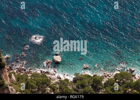 Land vs Meer Stockfoto