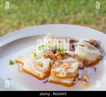 Chee Cheong Spaß, chinesisch Reis Nudeln Rollen Stockfoto