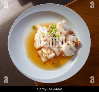 Chee Cheong Spaß, chinesisch Reis Nudeln Rollen Stockfoto