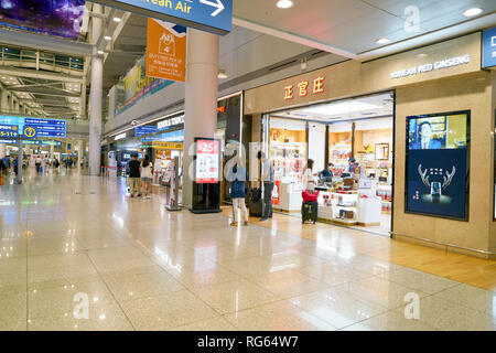 INCHEON, Südkorea - ca. Juni, 2017: In Incheon International Airport. Stockfoto