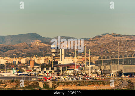 Der internationale Flughafen Alicante/Elche, Alicante, Costa Blanca, Spanien, Europa Stockfoto