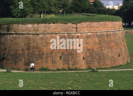 Lucca, le Mura, Toscana (Toskana), Italien Stockfoto