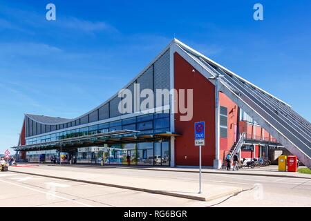 Memmingen, Deutschland - 18. Juni 2017: Terminal der Flughafen Memmingen (FMM) in Deutschland. | Verwendung weltweit Stockfoto