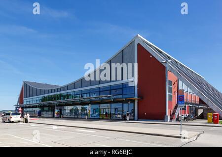 Memmingen, Deutschland - 18. Juni 2017: Terminal der Flughafen Memmingen (FMM) in Deutschland. | Verwendung weltweit Stockfoto