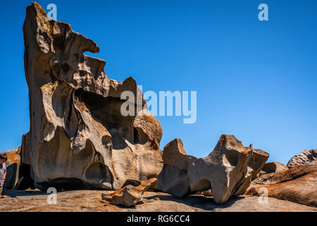 Remarkable Rocks Nahaufnahme auf Kangaroo Island in SA Australien Stockfoto