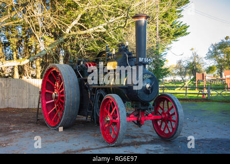 Foden general purpose 7 nhp Traction Engine wurde im Jahr 1906 erbaut, Nummer 1310, Canon Pyon Herefordshire England UK. November 2018 Stockfoto