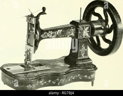 Singer Nähmaschine Patent Modell, 1854 Stockfotografie - Alamy