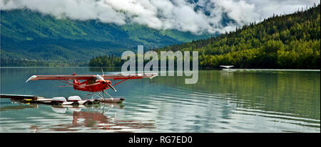 Wasserflugzeug in Alaska, USA Stockfoto