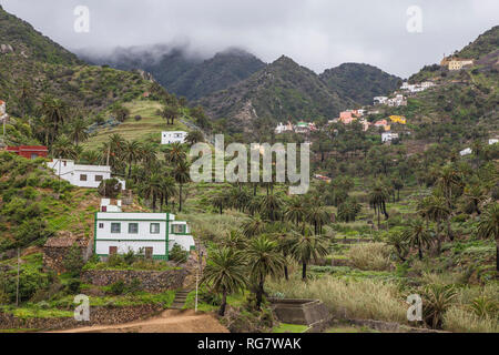 Vallehermoso, Gomera, Kanarische Inseln, Spanien, Europa, Vallehermoso, Gomera, Kanarische Inseln, Spanien, Europa Stockfoto