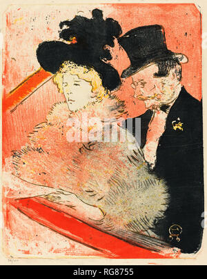 Auf dem Konzert (Au Konzert). Stand: 1896. Medium: 4-farbige Lithographie [Poster]. Museum: Nationalgalerie, Washington DC. Autor: Henri de Toulouse-Lautrec. Stockfoto