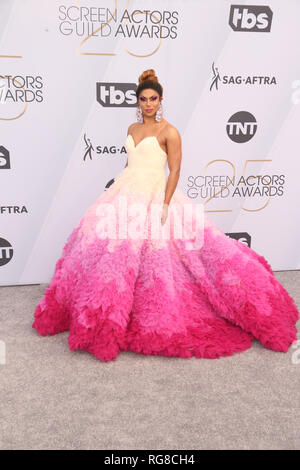 Los Angeles, Ca, USA. 27 Jan, 2019. Shangela am 25. jährlichen Screen Actors Guild Awards im Shrine Auditorium in Los Angeles, Kalifornien am 27. Januar, 2019. Credit: Faye Sadou/Medien Punch/Alamy leben Nachrichten Stockfoto