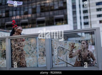 RJ - Rio de Janeiro - 28/01/2019 - Manifestacao Ocupa Vale Foto: Alex Ribeiro/AGIF Stockfoto