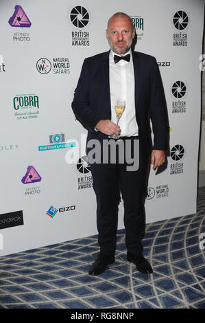 London, Großbritannien. 28 Jan, 2019. Mark Holden besucht die British Photography Awards im Savoy Hotel in London. Credit: SOPA Images Limited/Alamy leben Nachrichten Stockfoto