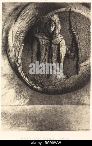 Et La-Bas l'Idole astrale, l'Apotheose (und darüber hinaus, den Stern Idol, die apotheose). Stand: 1891. Medium: Lithographie. Museum: Nationalgalerie, Washington DC. Autor: Odilon Redon. Stockfoto