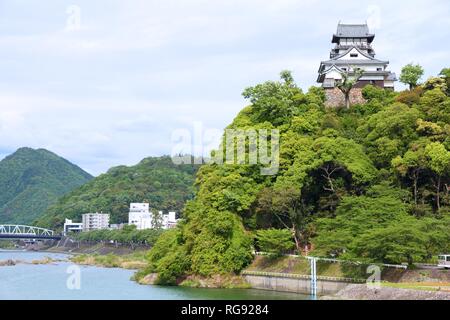 Inuyama, Japan - Stadt in Aichi prefeture der Region Chubu. Inuyama jo Burg. Stockfoto