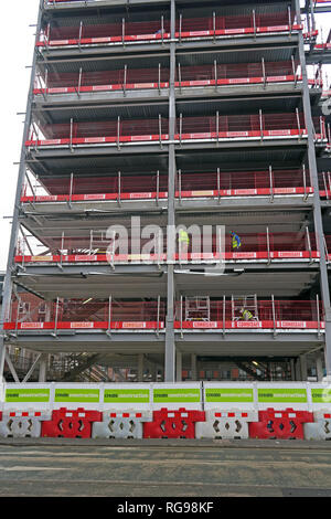 Baustelle erstellen, Rochdale Road, Manchester, Stadtzentrum, North West England, Großbritannien, M4 4BZ Stockfoto