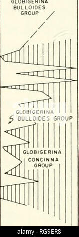 . Bulletins der amerikanischen Paläontologie. . TTTTTlTlrtl Tabelle 2.-Relative Häufigkeiten von Foren - minifera und andere mikrofossilien innerhalb einer Sequenz Turbidite im Pliozän Pico Formation, Balcom Canyon. Sample Ta stellt die abgestufte Intervall und Sam-ple Te Die pelitic Abständen von Bouma (1962). Text-tigure 26.- kumulierte Häufigkeit der Gemeinsamen planktonischen Foraminiferen im Einlauf Portal Abschnitt der Tecolote Tunnel. Aus Daten in Bandy und Kolpack (1963) gezeichnet; radiometrische stammt aus Evernden, Savage, Curtis hochgerechnet und James (1964).. Bitte beachten Sie, dass diese Bilder aus gescannten extrahiert werden Stockfoto