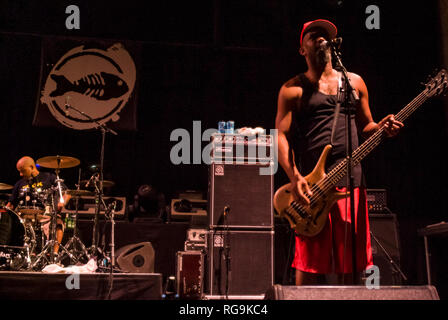 Die Alternative Rock Band Fishbone im Kesselhaus, Berlin - Deutschland live. Stockfoto