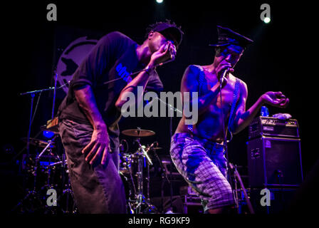 Die Alternative Rock Band Fishbone im Kesselhaus, Berlin - Deutschland live. Stockfoto