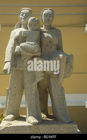 Skulptur vor Museum der Bildenden Künste in Ho Chi Minh Stockfoto