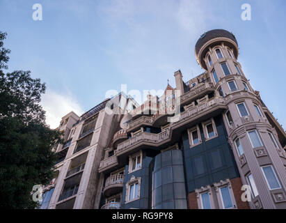 BATUMI, Georgien - Januar 11, 2019: Moderne Architektur in Batumi, Georgien Stockfoto