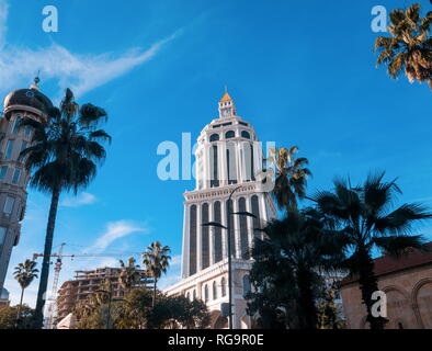 BATUMI, Georgien - Januar 11, 2019: Sheraton Hotel in Batumi Georgien Stockfoto