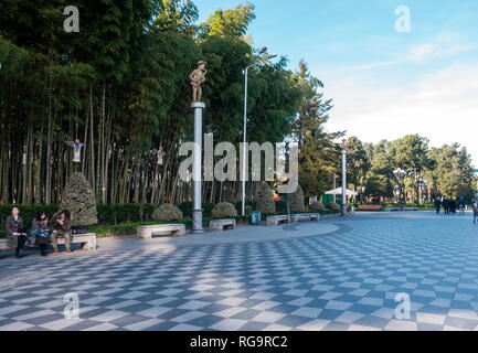 BATUMI, Georgien - Januar 11, 2019: Reisen in schöne moderne Batumi. Batumi Boulevard. Georgien Stockfoto