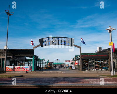 BATUMI, Georgien - Januar 11, 2019: Reisen in schöne moderne Batumi. Batumi Boulevard. Georgien Stockfoto