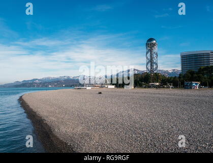 BATUMI, Georgien - Januar 11, 2019: Moderne Architektur in Batumi, Georgien Stockfoto