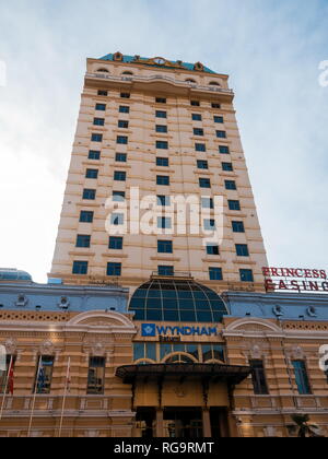 BATUMI, Georgien - Januar 11, 2019: Wyndham Hotel in Batumi Georgien Stockfoto