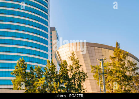 Moderne Telekommunikation Hochhauses in Montevideo, das höchste Hochhaus Gebäude in Uruguay. Stockfoto