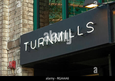 Turnmills war ein Lager verwandelte sich in ein beliebter Nachtclub in der Islington Gegend von London im Jahr 2008 geschlossen und wird jetzt abgerissen. Stockfoto
