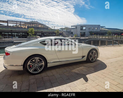 Kapstadt, Südafrika - Dec 11, 2018. Der neue Bentley Continental GT, Modell des Jahres 2018 Stockfoto