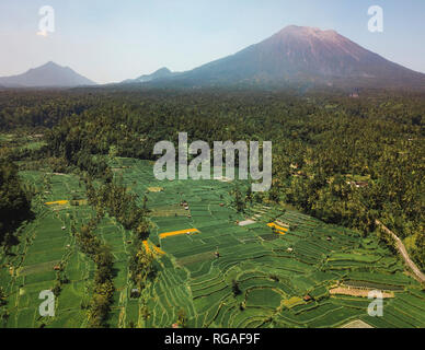 Indonesien, Bali, Mount Agung, Vulkan Stockfoto