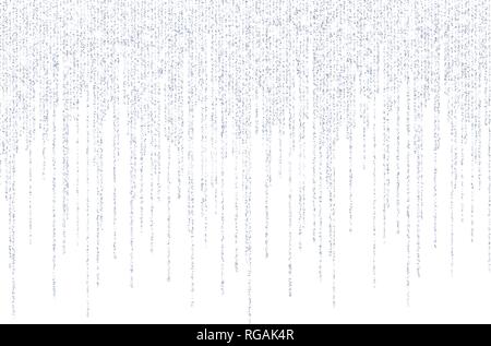 Vektor, Linien silber Glitzer Konfetti dots Stock Vektor