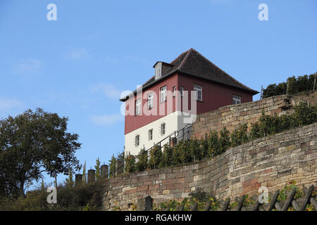 Landhaus und Weinberg zu Bluetengrund in Grossjena, Deutschland Stockfoto