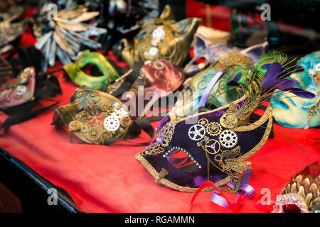 Masken des Karneval in Venedig Stockfoto