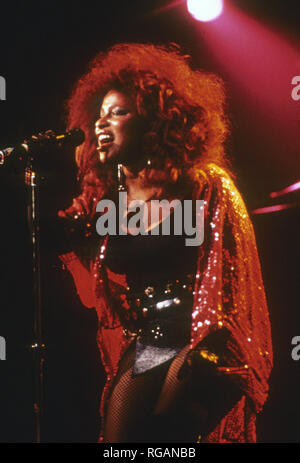 CHAKA KHAN amerikanische Sänger etwa 1987 Stockfoto