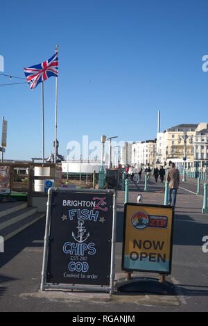 Brighton, England am Januar 28, 2019, Madeira. Stockfoto