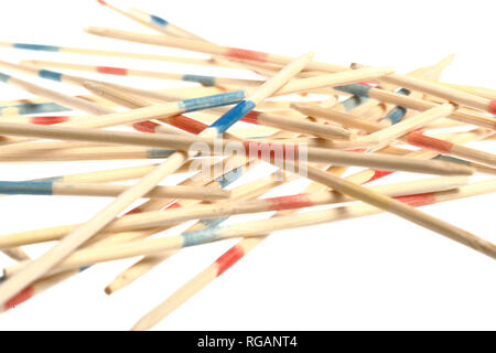 Mikado Stäbchen auf Weiß. Stockfoto